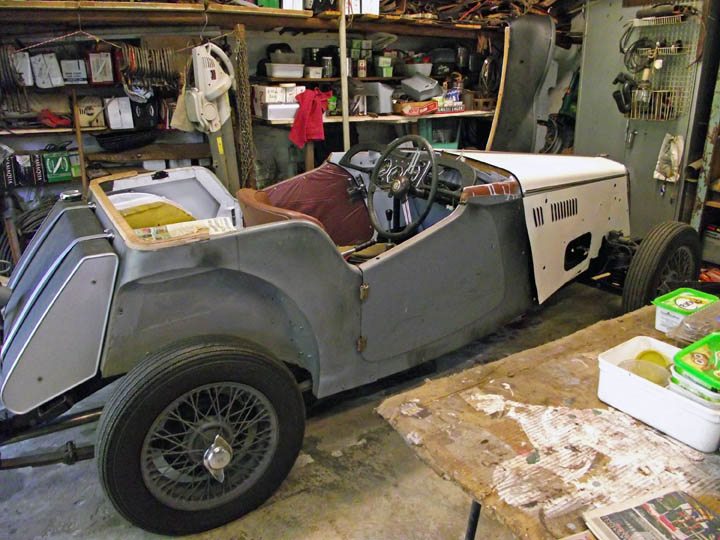 MG TF restoration:Project partly completed
